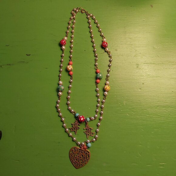 Vintage 2 strand necklace - Picture 1 of 4